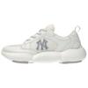 New York Yankees Soft And Comfortable Slip Resistant Abrasion Resistant Low Top Chunky Sneakers Unisex White 3ASHS025N-50WHS