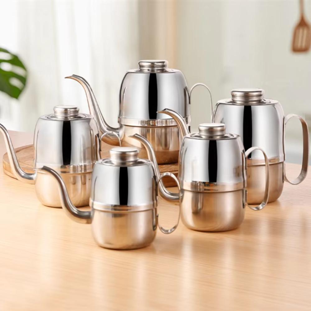 Stainless Steel Oil Dispenser 14/18/24/32/48oz Olive Oil Bottle Kitchen Supplies Oil Pot  Liquid