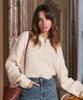 ADAUL Sailor Collar Half Zip-Up Knit - Cream