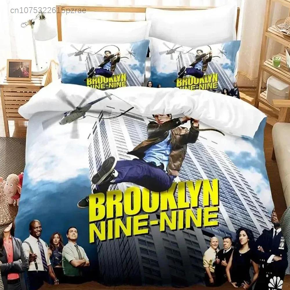 Neues 3D-Druck Brooklyn Nine-Nine Bettwäscheset Schlafzimmer Weiche Moderne Bettdecken Bequeme Bettbezüge Steppdeckenbezüge Und Kissenbezüge