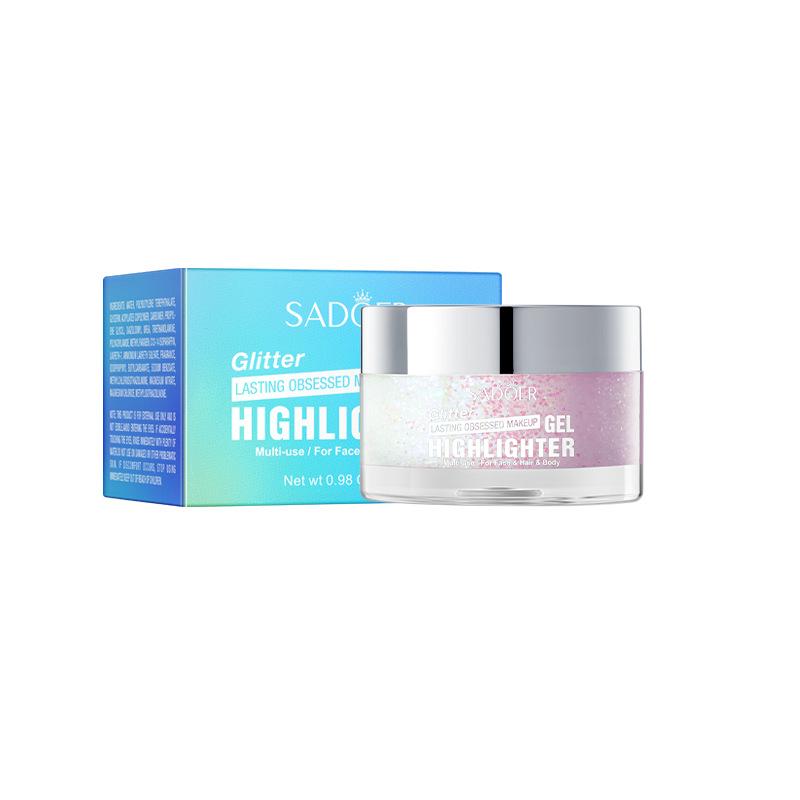 Colorful Highlight Gel SADOER Increases Facial Highlight Makeup Gel