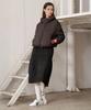 Waiowai Middle String Quilted Elastic Skirt_Black