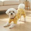 Cartoon Printed Four-Legged Dog Pajamas Belly-Hugging Dog Home Clothing Pet Casual Wear  Home Wear