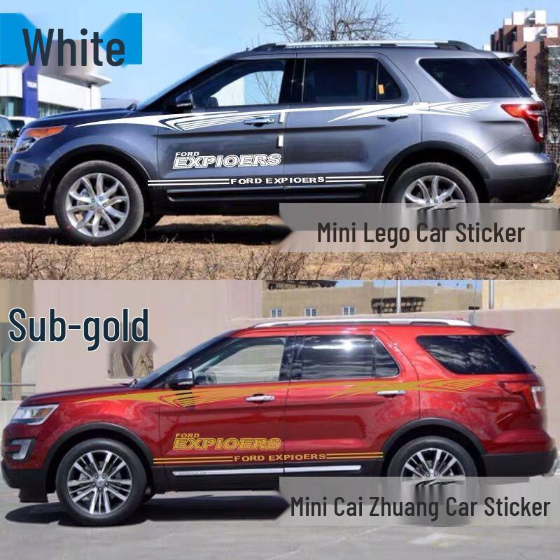 Ford Explorer & Edge Everest Car Decals: Stylish Stripes for Body Decoration & Modification