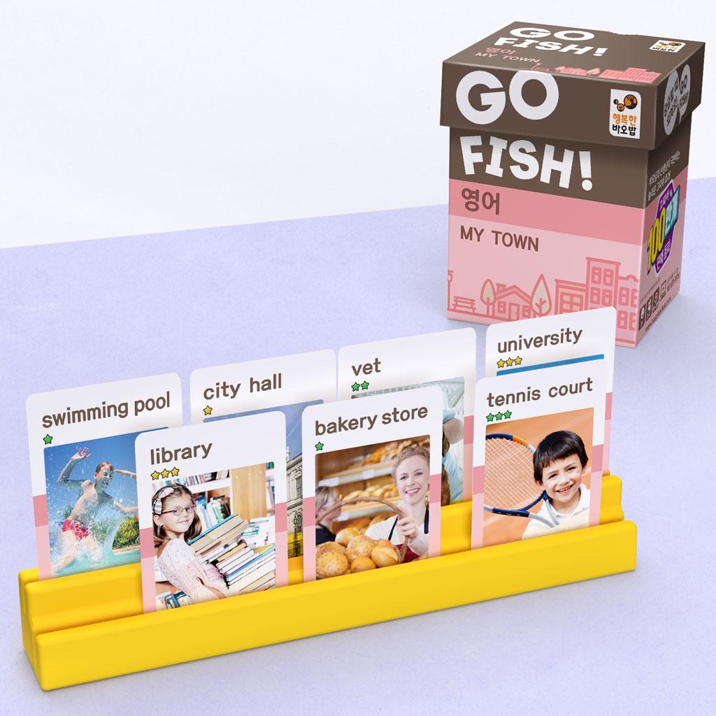 Happy Baobab Go Fish English My Town Family Card Game (Ages 6-7, Educational)
