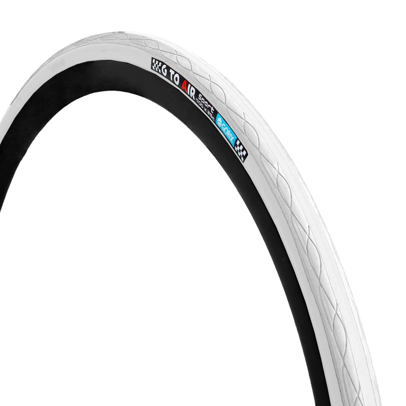 

GORIX Gtoair Bicycle Tires for Cross Road and Clincher Bicycles Bikes, Bikes, (Full White, 28c)