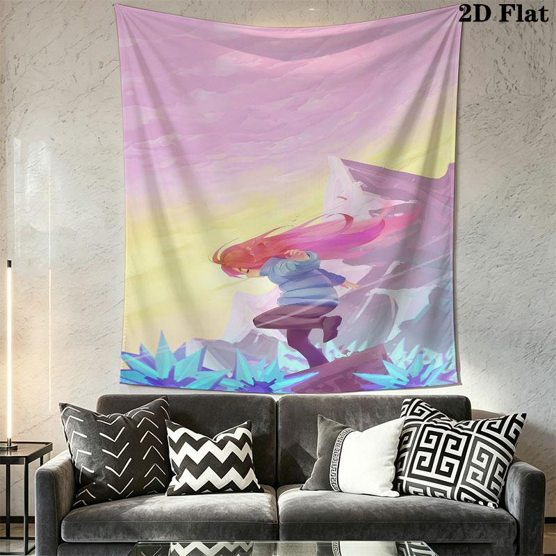 Celeste Aura Wall Hanging Printed Fabric Blanket Decorative Tapestries for Bedroom Living Room Home Decor