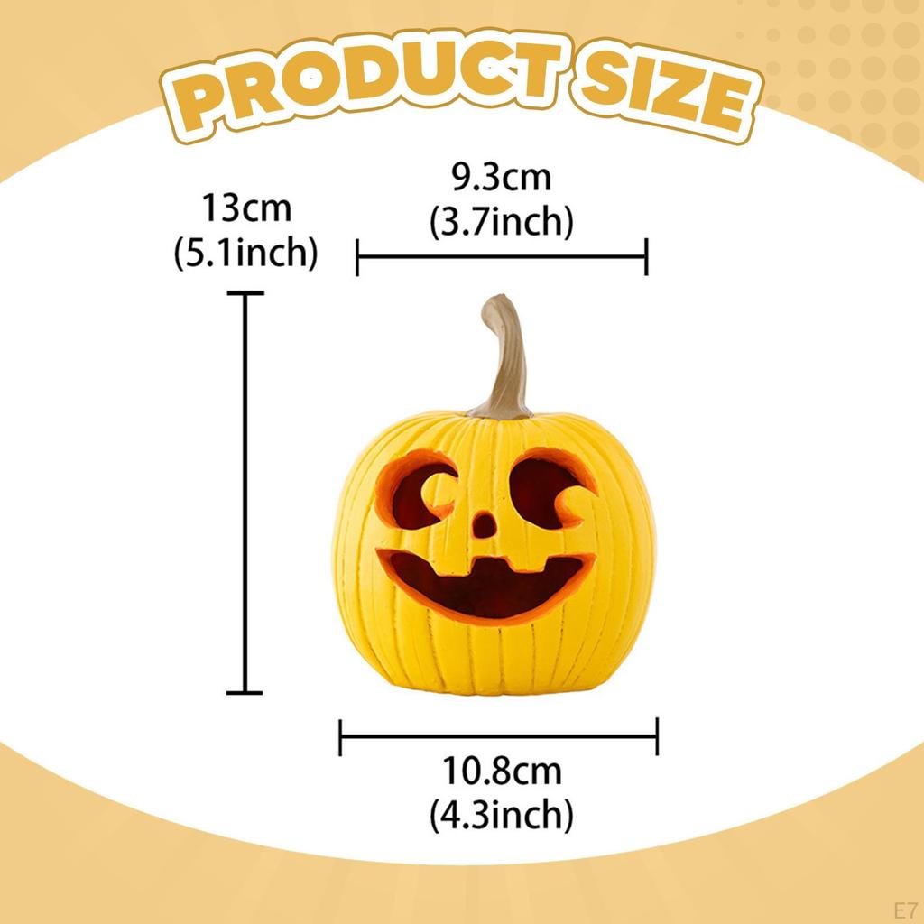 Halloween Pumpkin Decor Artificial Statue Harvest for Fireplaces