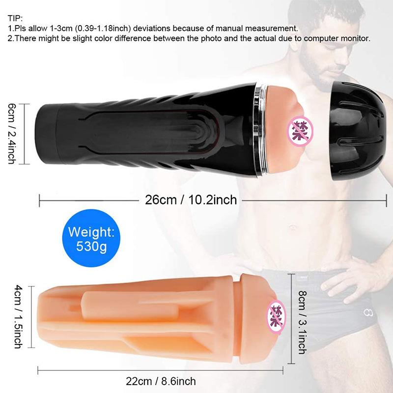 Large Size Male Masturbation Clip Suction Airplane Cup Vaginal Anal Sex Cup Adult Sex Toys