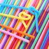 ZISIZ Disposable Colored Art Straws