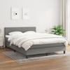 3139898 vidaXL Divan Bed with Mattress Dark Grey 140x200cm Fabric