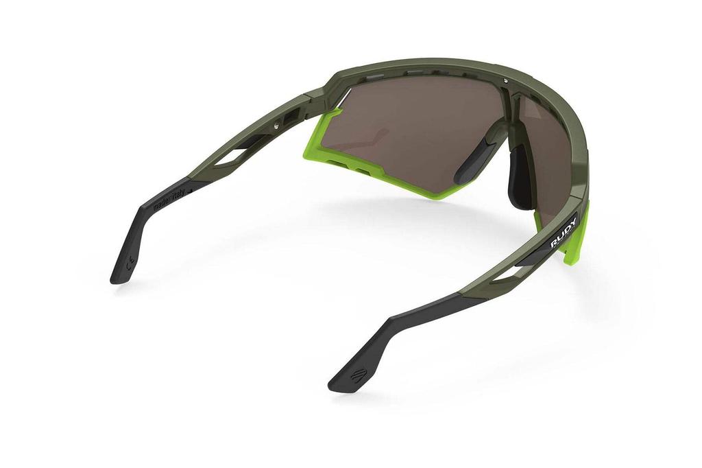 RUDYPROJECT DEFENDER Sportbrille Schwarz Matt Stoßfänger Rot Fluoreszierend Impact X2 Photochrom Rotes Glas 141mm Sonnenbrille, Rahmen, Gläser, Gläser, SP527406-0001,
