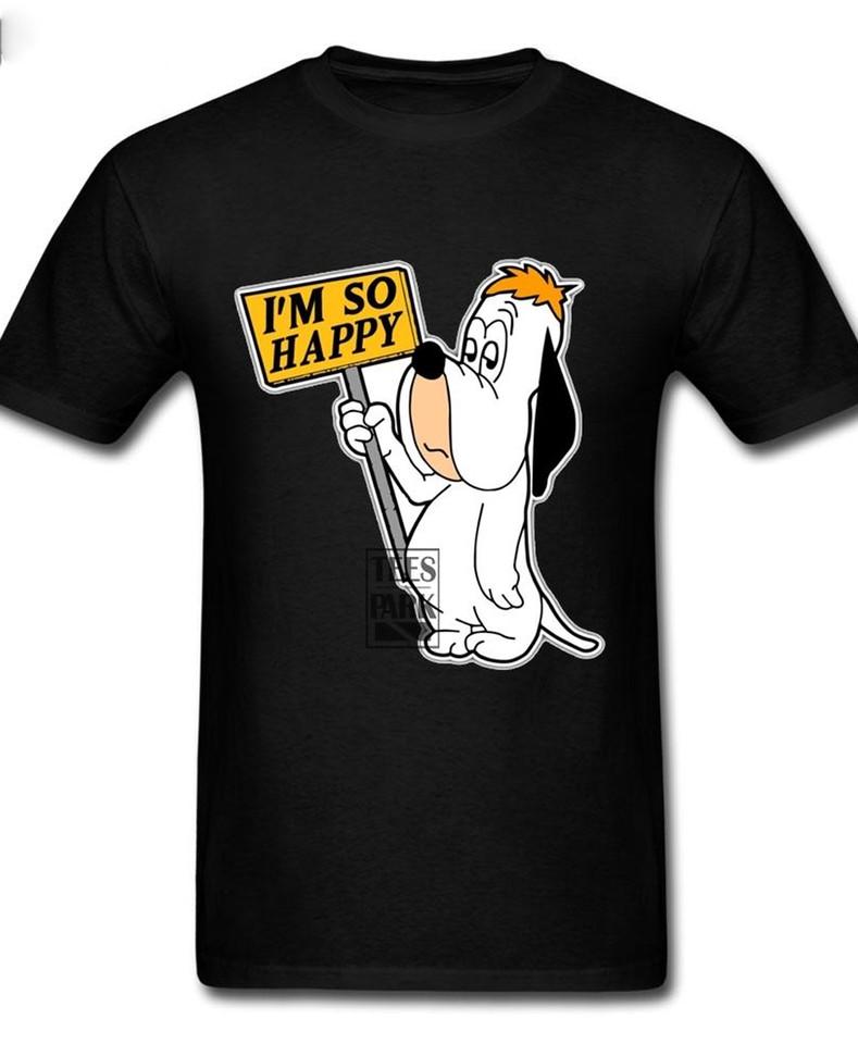

Droopy Dog im so happy T-shirt Black Funny Unisex S to 5XL Unisex T-Shirt L