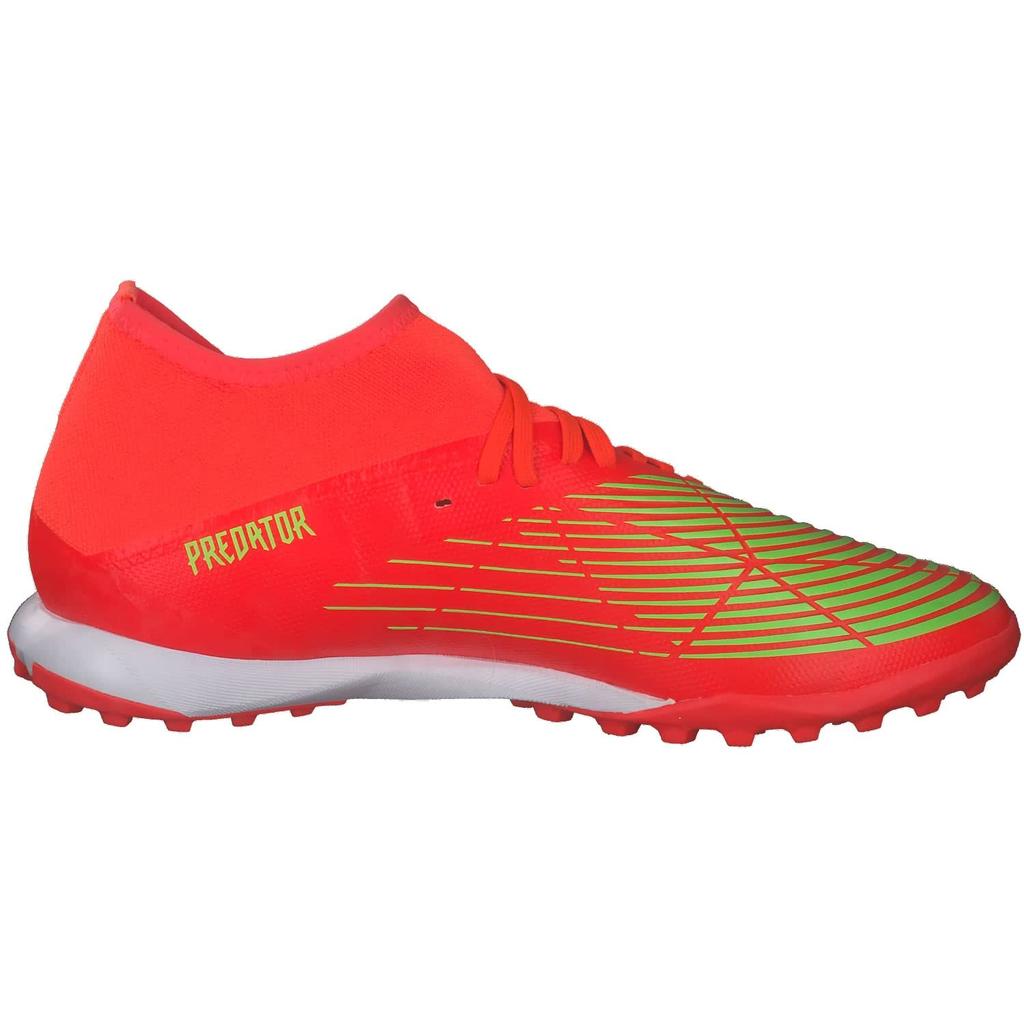 Adidas Predator TF Futsal Shoes for Turf Solar Solar Black Size Cm Edge.3 (LKX06), Red/Team Green/Core (GV8536), 24.5