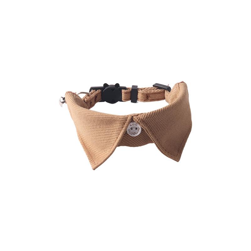 Cotton Denim British Style Plaid Cat Collar Pet Accessories for Small Cats Dog Accessories for Small Dogs Dog Collar хаки