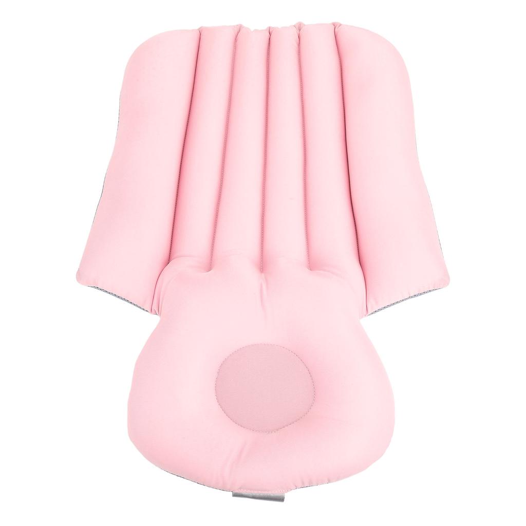 Bathtub Bath Pillow Adults Tub Universal Cushion Ergonomic Soft Support Breathable Non Slip Short Light Pink