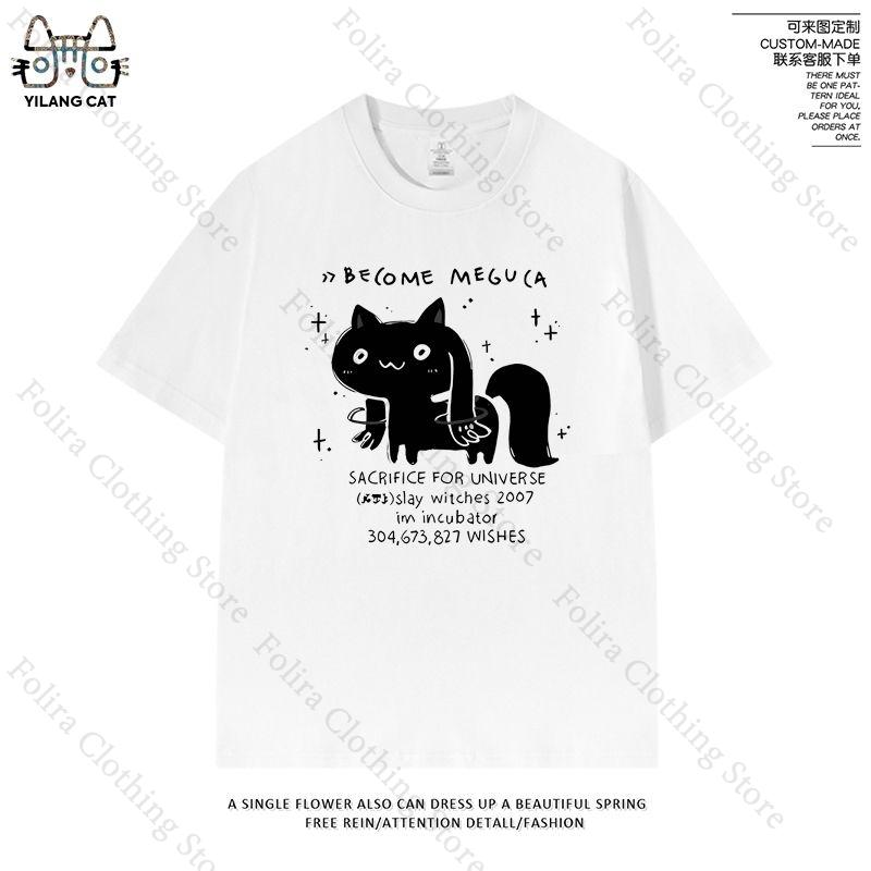 

Anime Puella Magi Madoka Magica Tshirt Cotton Summer Tops for Women Kawaii Short Sleeve Tee Casual T Shirts S