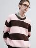 GENERALIDEA Unisex Hazzi Big Border Knit Pullover [Pink] / Sbe3U05005