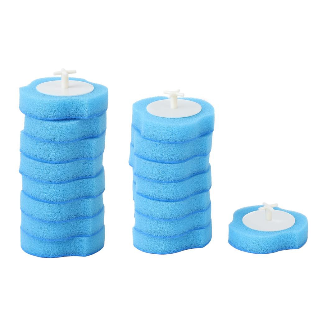 16pcs Toilet Brush Replace Heads Disposable Water Soluble Cleaner Toilet Brush Refills for Bathroom