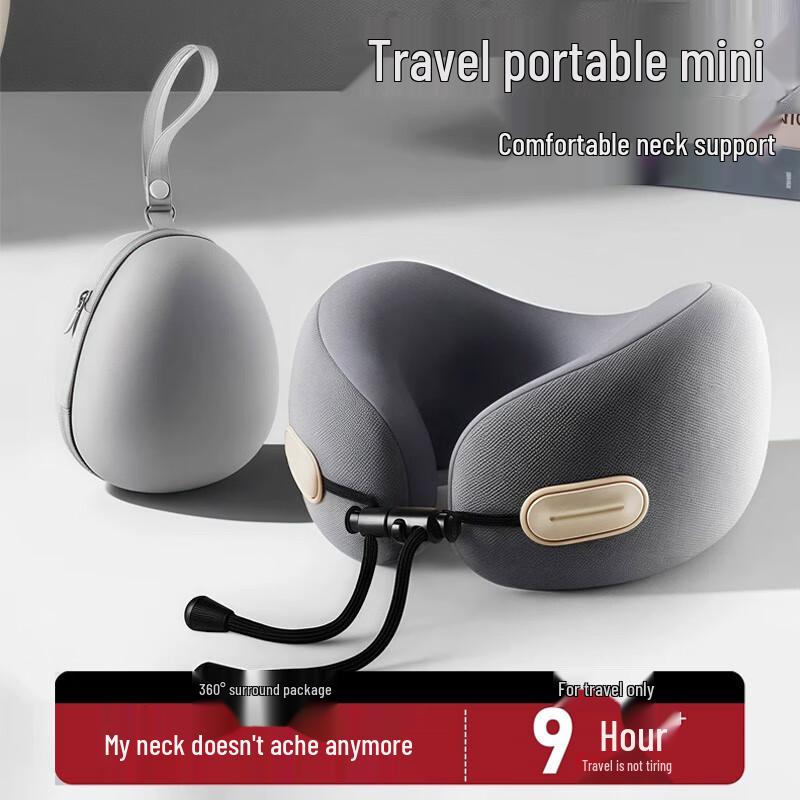 Aijiepu Portable U-shaped Memory Foam Neck Pillow