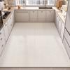 Large PVC Kitchen Floor Mat Non Slip Oil Proof Easy Clean Leather Rug For Balcony