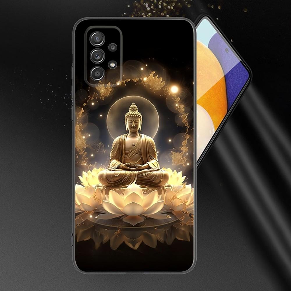 Lord Buddha Phone Case For Samsung Galaxy A13,A21s,A22,A31,A32,A52,A53,A71,A80,A91 Soft Black Phone Cover