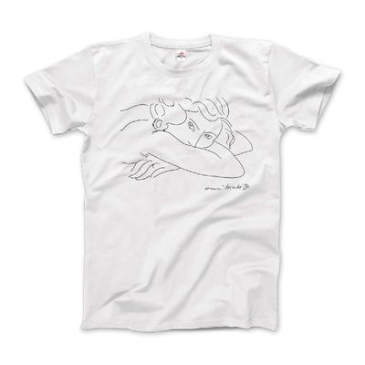 Matisse, Jeune Femme Visage Dans Les Bras Croisés Croquis Œuvre d'Art T-Shirt (Adultes, Enfants, Manches Courtes & Longues)