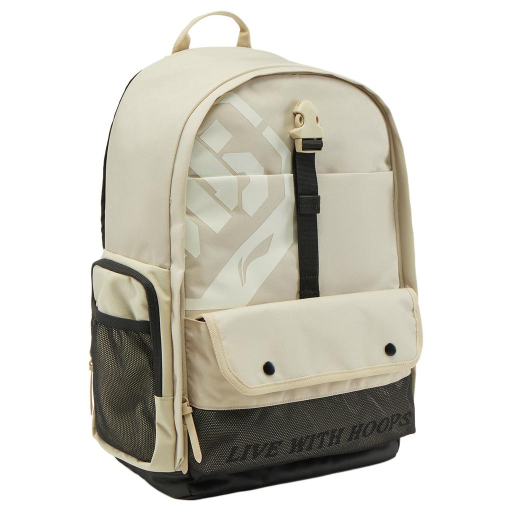 New LiNing BadFive Polyester Backpack Unisex Foam Khaki ABSV209-3