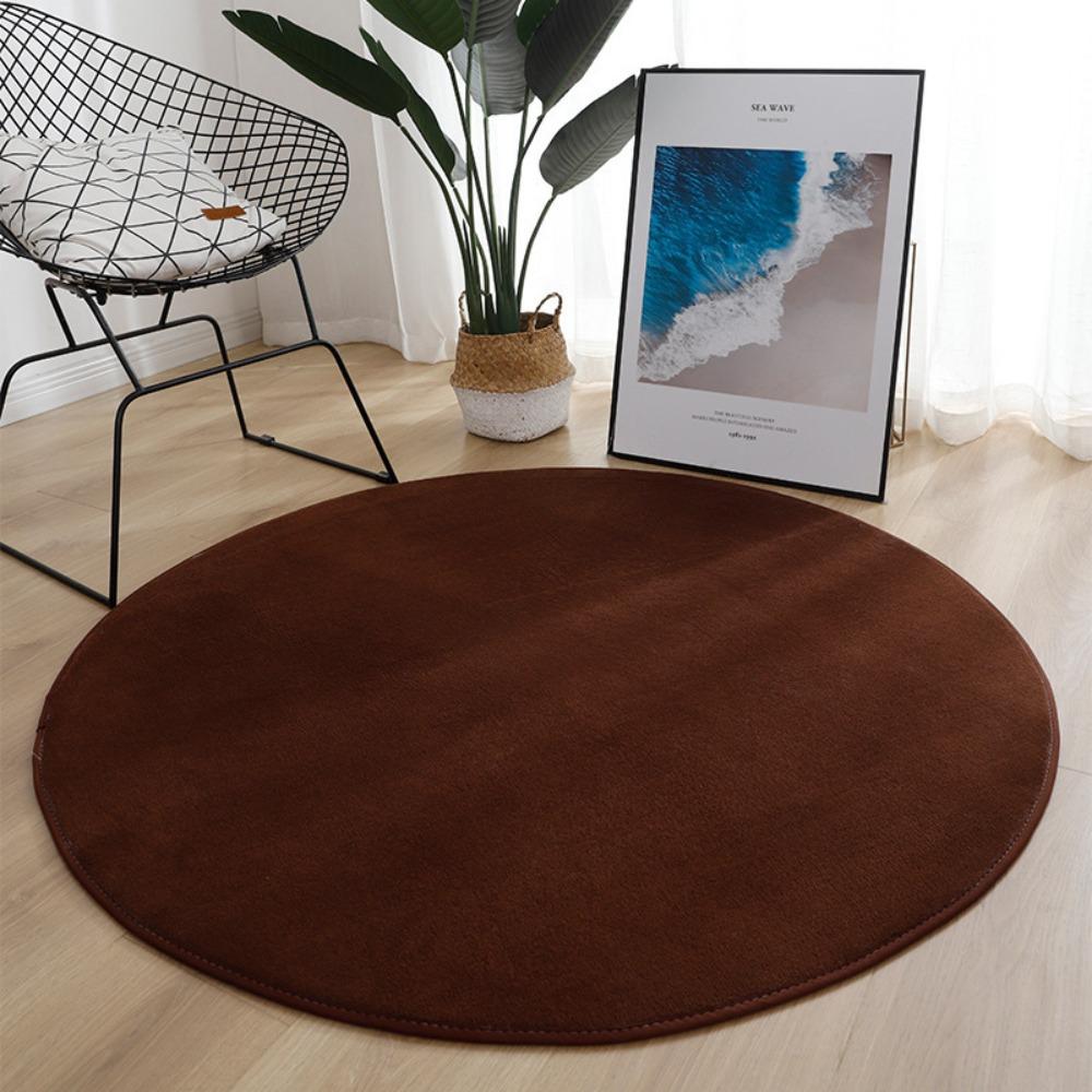Soft Plush Living Room Rugs Non Slip Furry Carpet Round Carpet  For Living Room Home Decor Bedroom