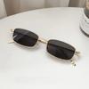 Fashion Small Rectangle Sunglasses for Men Women Square Driving Sun Glasses Luxury Brand Metal Frame Eyewear