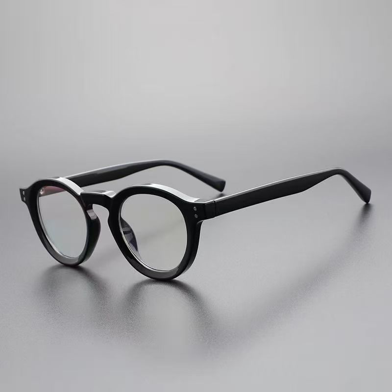 New Men's Computer Protective Glasses Women's Small Frame Circular Anti Blue Light Eyewear Fashionable  Girl Eyeglasses