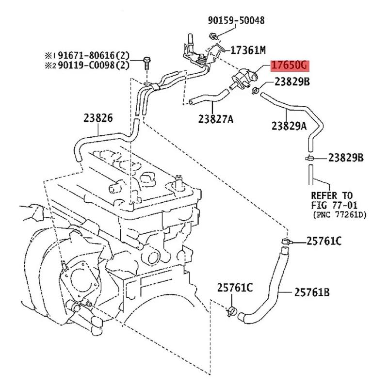 Spínač solenoidu vakuového ventilu auta Odvzdušňovací nádobka 90910-12276