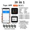 20 in 1 Tuya WIFI Air Quality Detector CO/CO2/TVOC/HCHO/PM2.5/PM1.0/PM10/Temp/Humidity/Time/Date/Alarm with 3/5pcs Sub-sensors