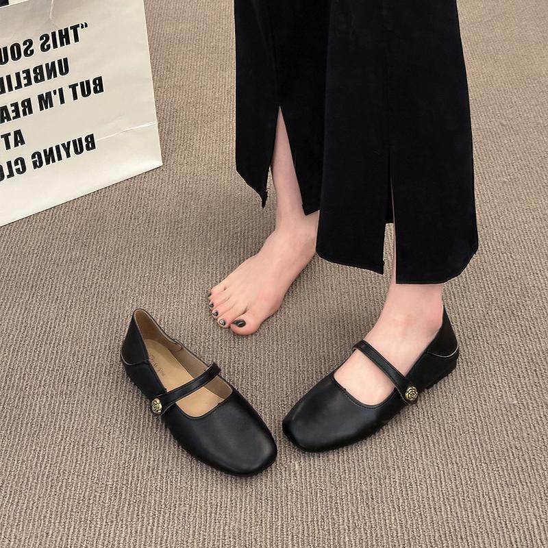 2025 New Spring Women Mary Jane Shoes Casual and Comfortable Street Style Soft Sole Female Dress Flats Shoes