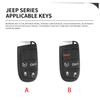 Housse Porte-Clés en Alliage de Zinc Automatique Adaptée Pour Jeep Grand Cherokee Wk2 Kl Wrangler Jk Jl Mp Patriot Renegade Commander Compass 4 5 Boutons Porte-Clés