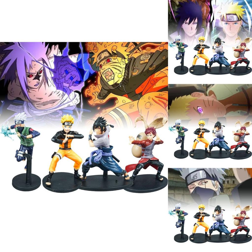 High Quality Naruto Figures Featuring Iconic Characters Sasuke Naruto Kakashi And Gaara