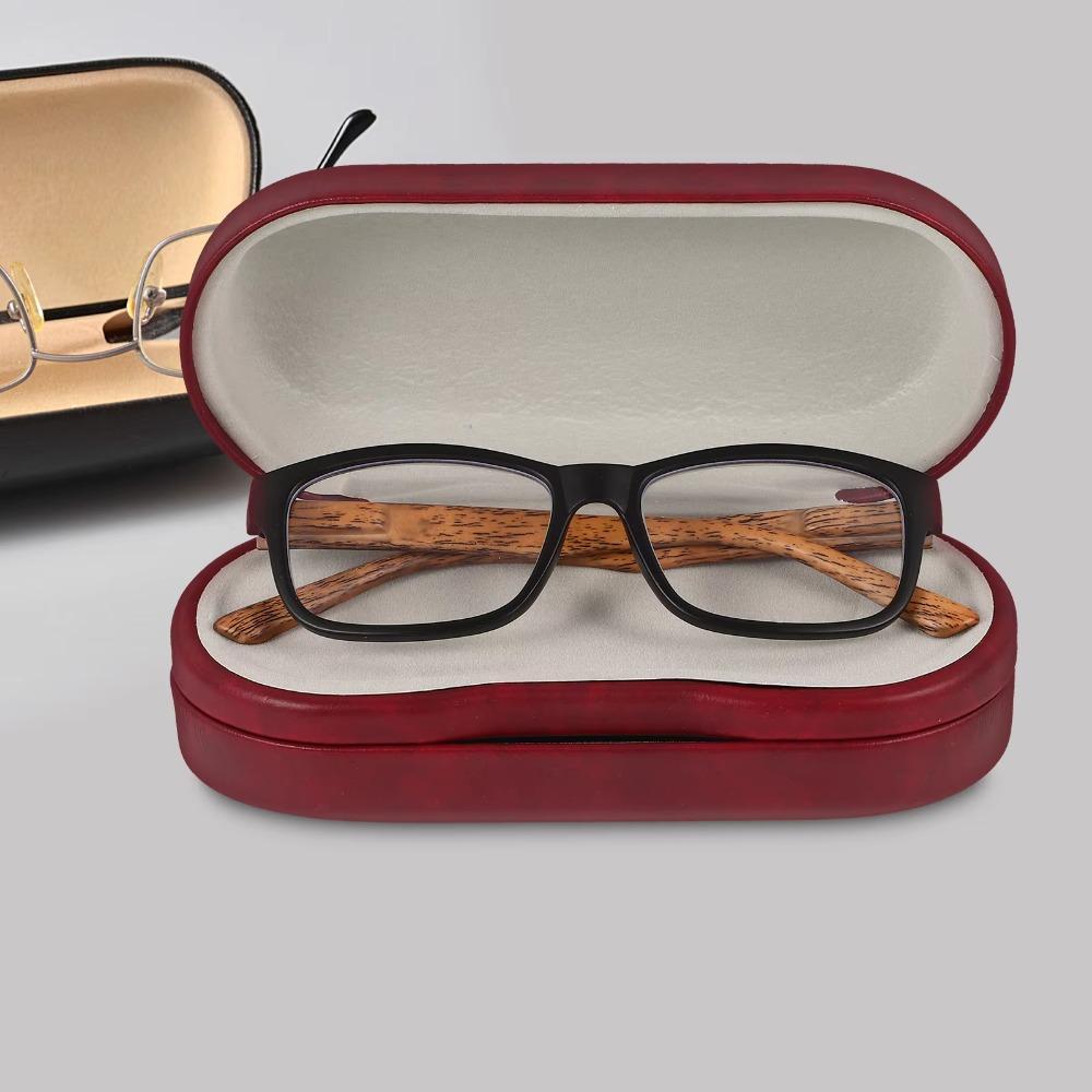 Luxury Dual Layered Eyewear Box Built-in Mirror Eyewear Protective Cases  Business Travel
