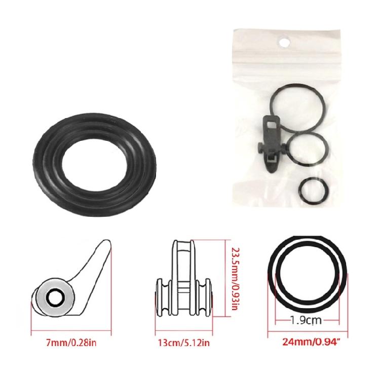 10Pcs Fishings Rod Hook Secure Keeper Baits Holder with 3 Different Rubber Hoop