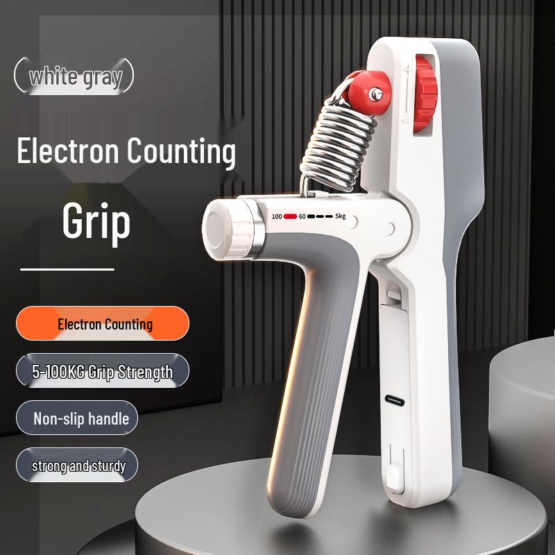 

Smart 100kg Adjustable Rechargeable Grip & Wrist Strength Trainer with Electronic Counter.