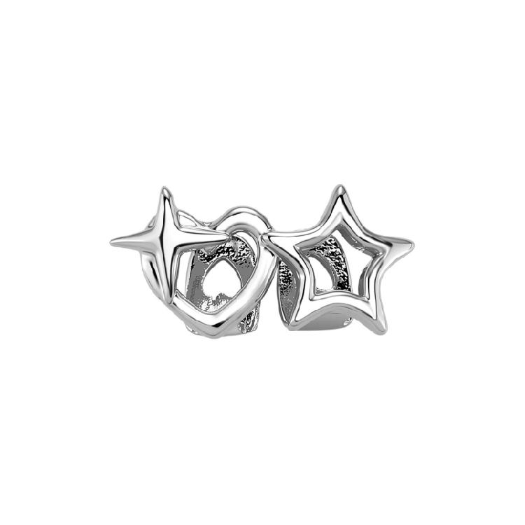 Unique Dental Grills Hollow Star Shape Copper Mouth Jewelry Unique Design Teeth Grillzs for Theme Party and Performances