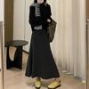 Maxi Skirt High Waist Solid Color Breathable Comfortable Large Hem Design Long Skirt Fashion Accessories