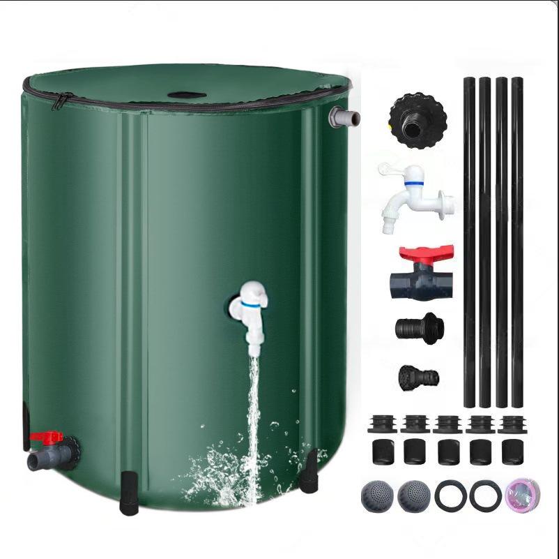 Cross-Border Foldable Rainwater Collector: Portable, Multi-Functional, Large Storage Barrel for Outdoor and Garden Use.