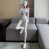 Women's High-Waist Slim Stretchy White Denim Jeans, Plus Velvet, Versatile & Flattering Skinny Pencil Pants - Autumn/Winter 2025 Trend.