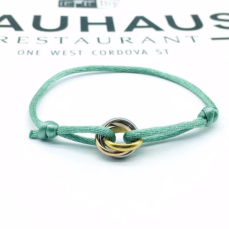 Simple Retro Lucky Woven Rope Bracelet For Women Men Temperament Trendy Luxury Circles Bangles Jewelry Accessories Gifts