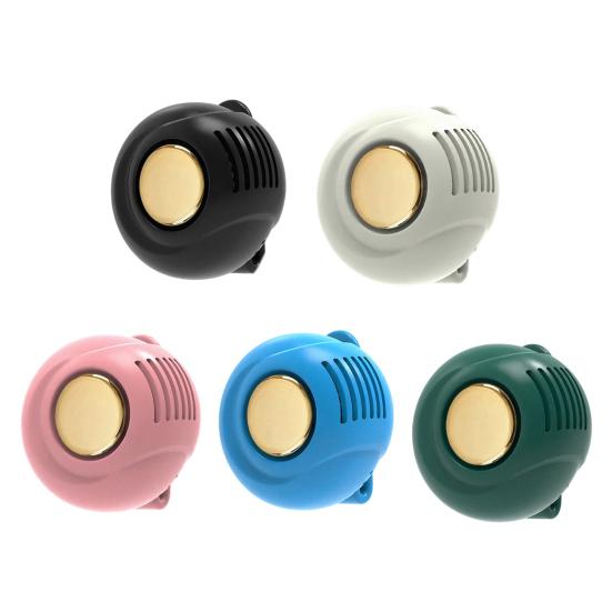 Portable Silent Mini Bladeless Electric Fan 3-Level Adjustable Wind Clip-On Fan for Shirt Waist Bag Hands-Free Cooling Device for Outdoor