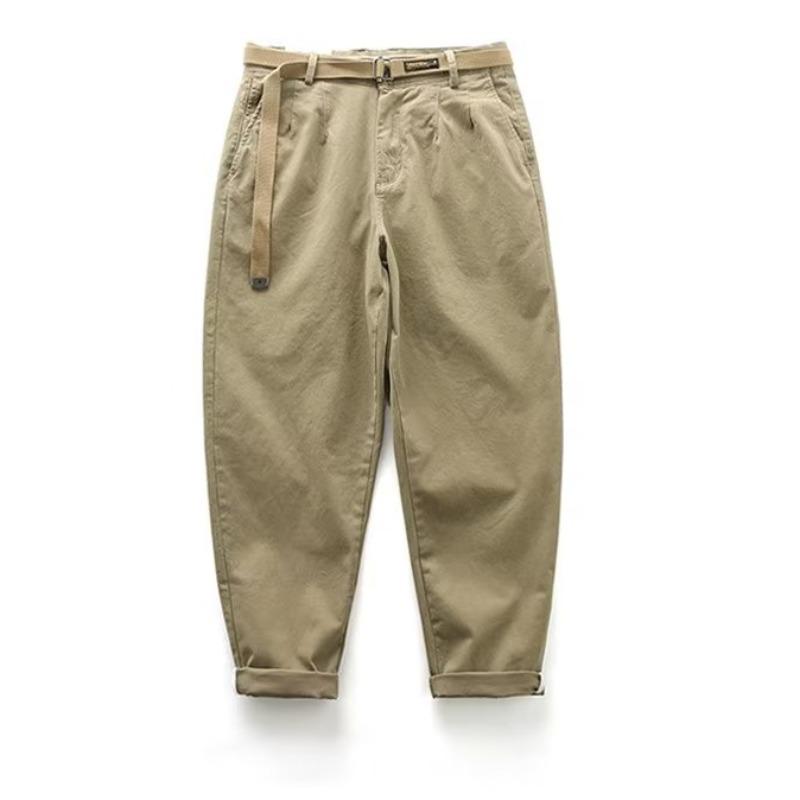 

Мужской японский повседневный комбинезон из эластичного хлопка с широкими штанинами - тренд весны/осени M хаки