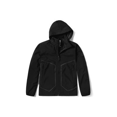 Breathable Packable Hooded Jacket Men Jackets Black A24M3-001