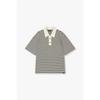 Gestreiftes Kragen-T-Shirt 91m6222333