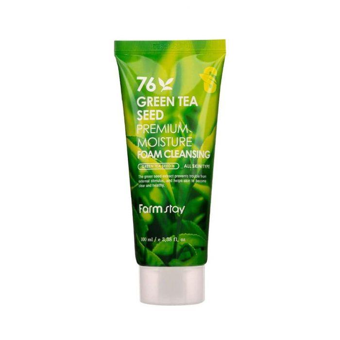 Farm Stay 76 Green Tea Seed Premium Moisture Foam Cleansing