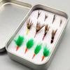 12 Pieces Fly Fishing Lures, Baits Trout Lures Dry with Sharp Hooks Artificial
